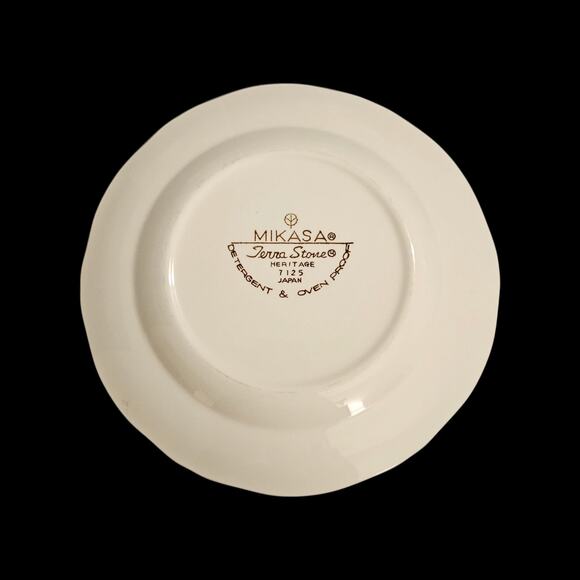 Mikasa Terra Stone Heritage 7125 Rooster Salad Plates 7.5" Japan Set of 3 - Picture 2 of 5